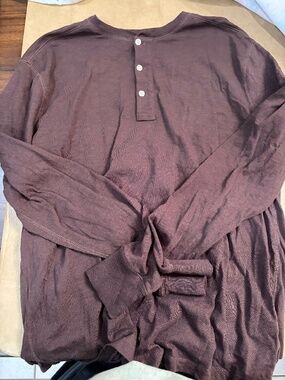 NWOT MEN'S JCREW COTTON HENLEY 100% COTTON TEE